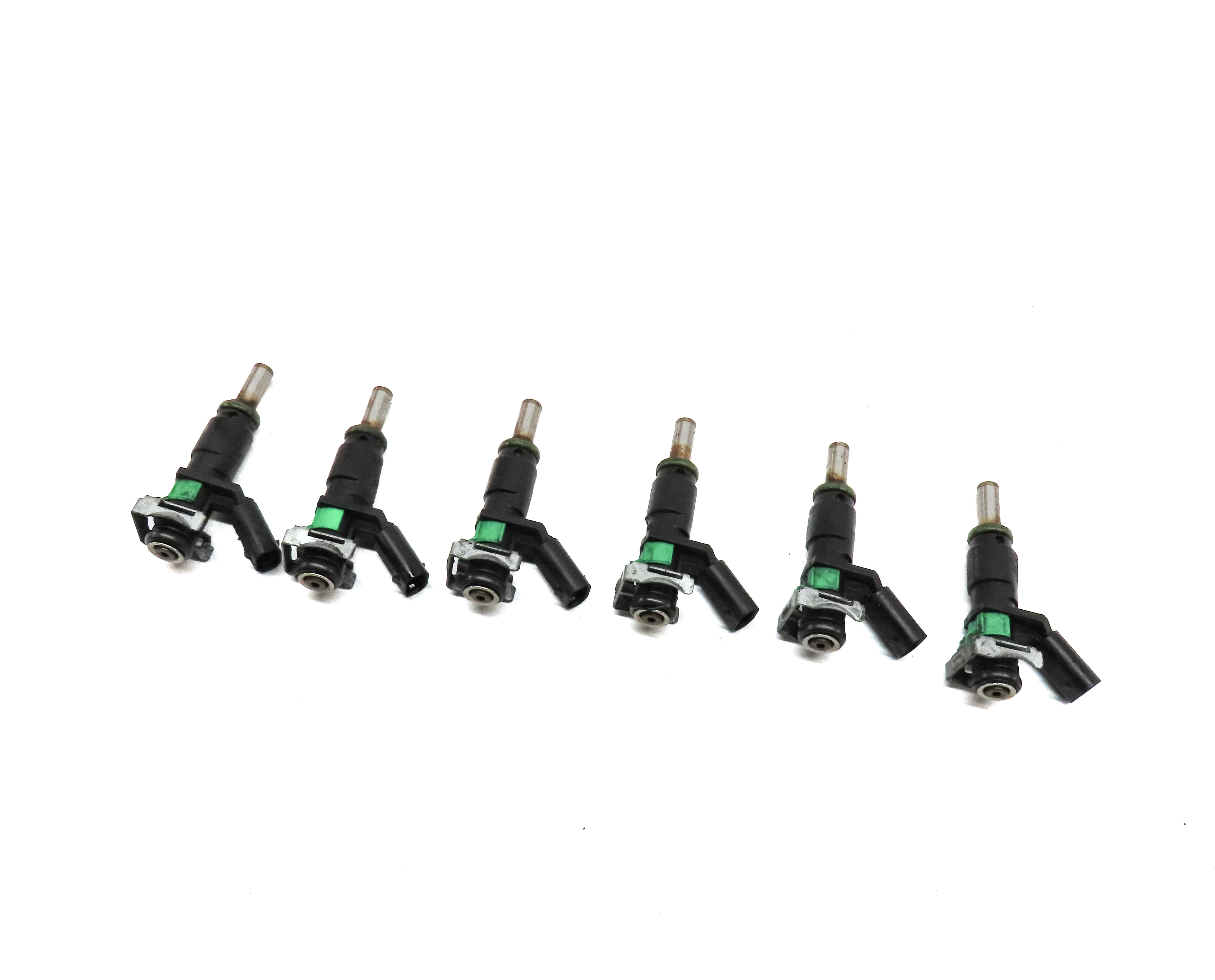 10-13 MERCEDES C300 C350 E350 GLK S400 (W204 W211 W221 X204) FUEL INJECTOR SET 6 — exact item pictured